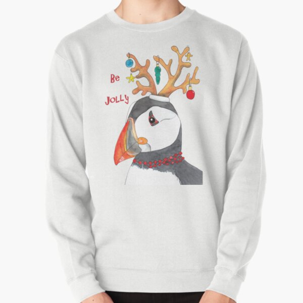 Item preview, Christmas puffin greetings be jolly designed and sold by kittyvdheuvel.