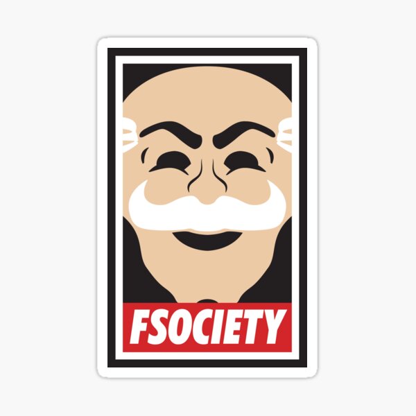  FSociety  Sticker  by codewearIO Redbubble