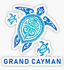 Grand Cayman Stammesschildkröte Sticker