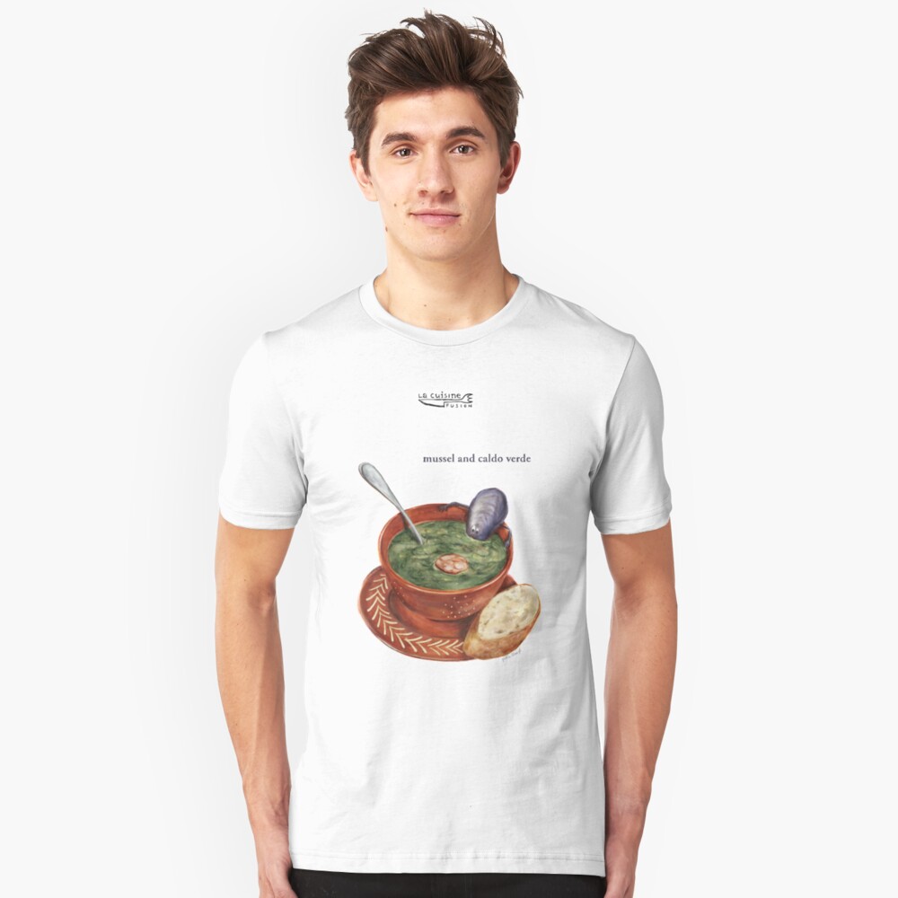 La Cuisine Fusion series - Mussel with Caldo Verde Slim Fit T-Shirt