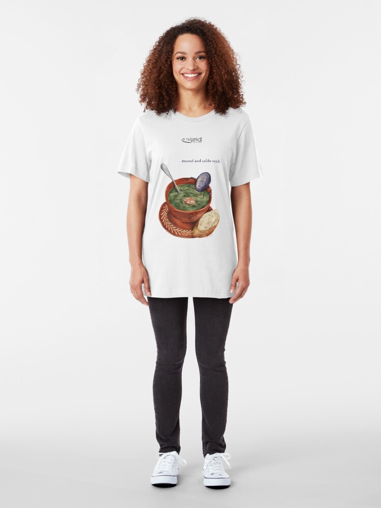 Alternate view of La Cuisine Fusion series - Mussel with Caldo Verde Slim Fit T-Shirt