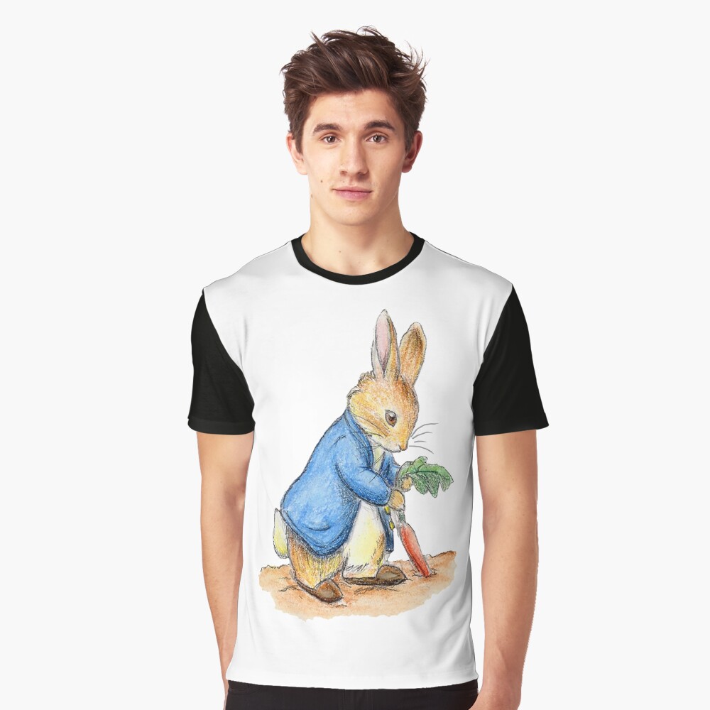 Nursery Characters, Peter Rabbit, Beatrix Potter. Graphic T-Shirt
