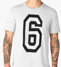 6, TEAM, SPORTS, NUMBER 6, SIX, SIXTH, Competition Men's Premium T-Shirt