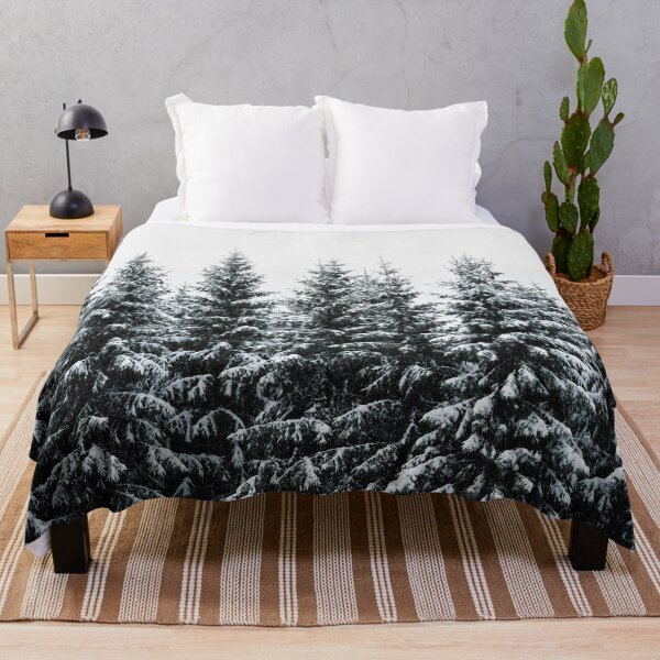 The White Bunch Throw Blanket