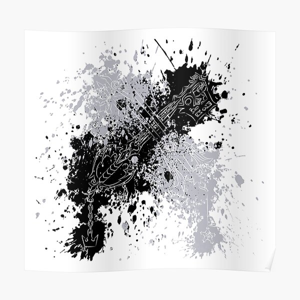 Oblivion & Oathkeeper Black and White Poster