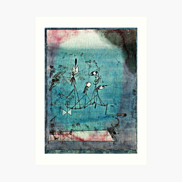 Paul Klee artwork, Twittering Machine Art Print