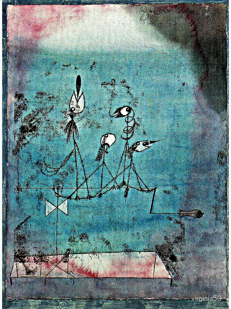 Póster «Obra de Paul Klee, Twittering Machine» de virginia50 Redbubble