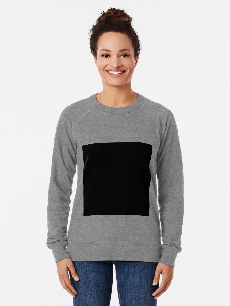 black solid sweatshirt