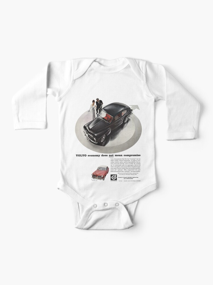 Volvo Pv 544 Baby One Piece By Throwbackmotors Redbubble