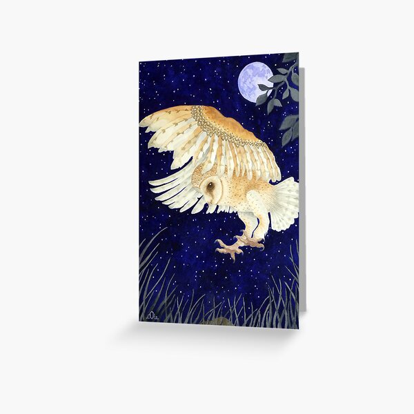 Item preview, A Barn Owl eyes up its prey designed and sold by veroniquecole.