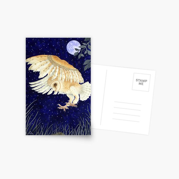 Item preview, A Barn Owl eyes up its prey designed and sold by veroniquecole.