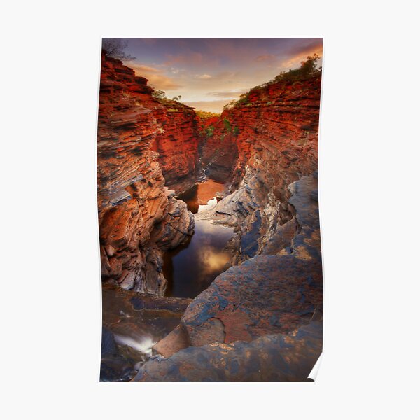 First Light on Joffre Gorge - Karijini N.P. Poster