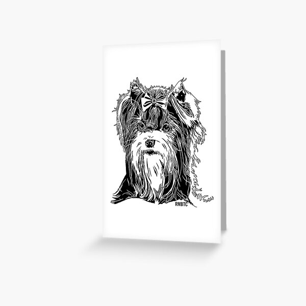 Biewer Terrier Greeting Card