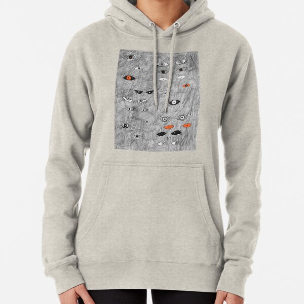 Halloween Eyes in the Dark by Chrissy Curtin Pullover Hoodie