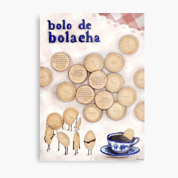 Bolo de Bolacha Metal Print
