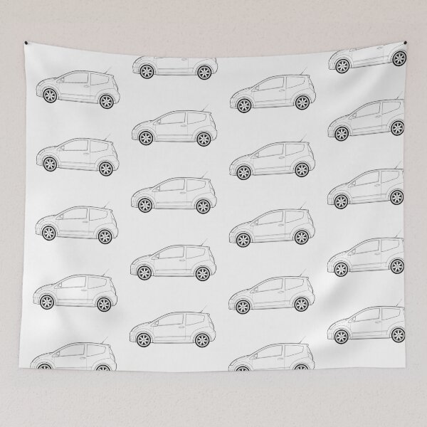 Item preview, Citron C2 VTS Classic Car Outline Artwork designed and sold by RJWautographics.