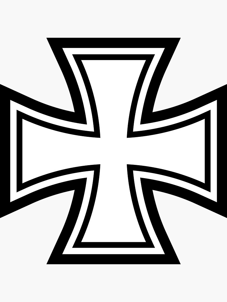 Sticker for Sale mit Eisernes Kreuz Schwarzes Kreuz von Dator