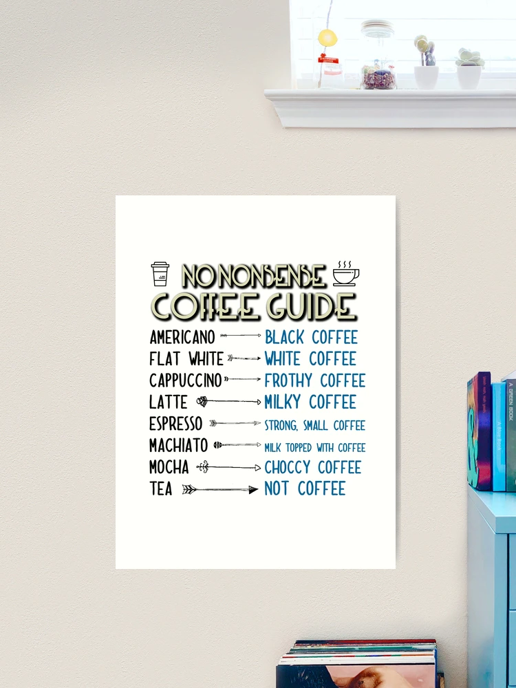 No Nonsense Coffee Guide | Art Board Print