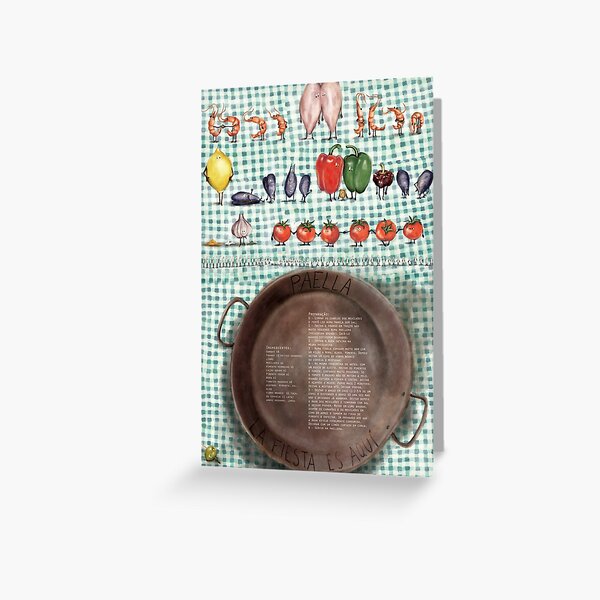 Paella Greeting Card