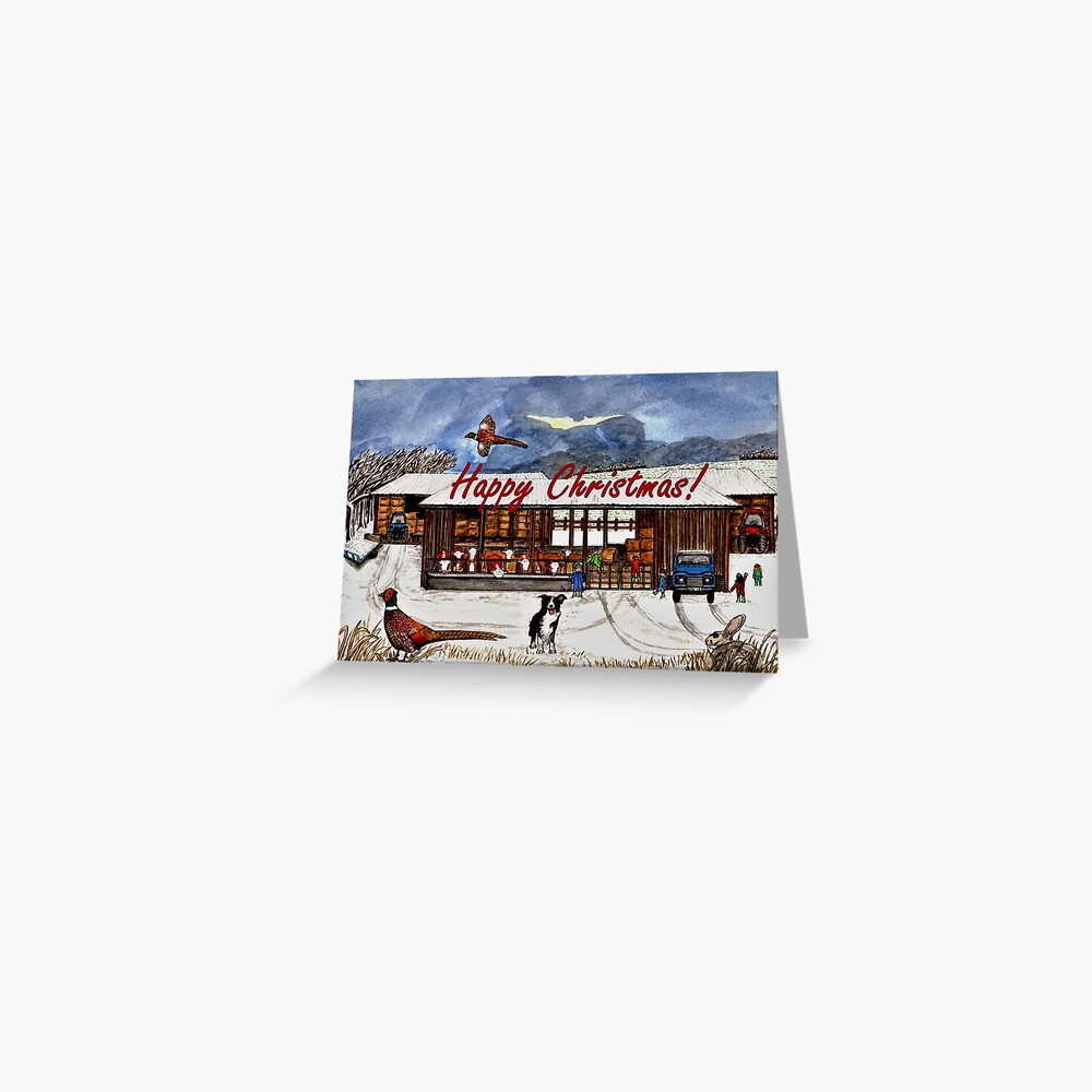 Winter Life Christmas Card Greeting Card
