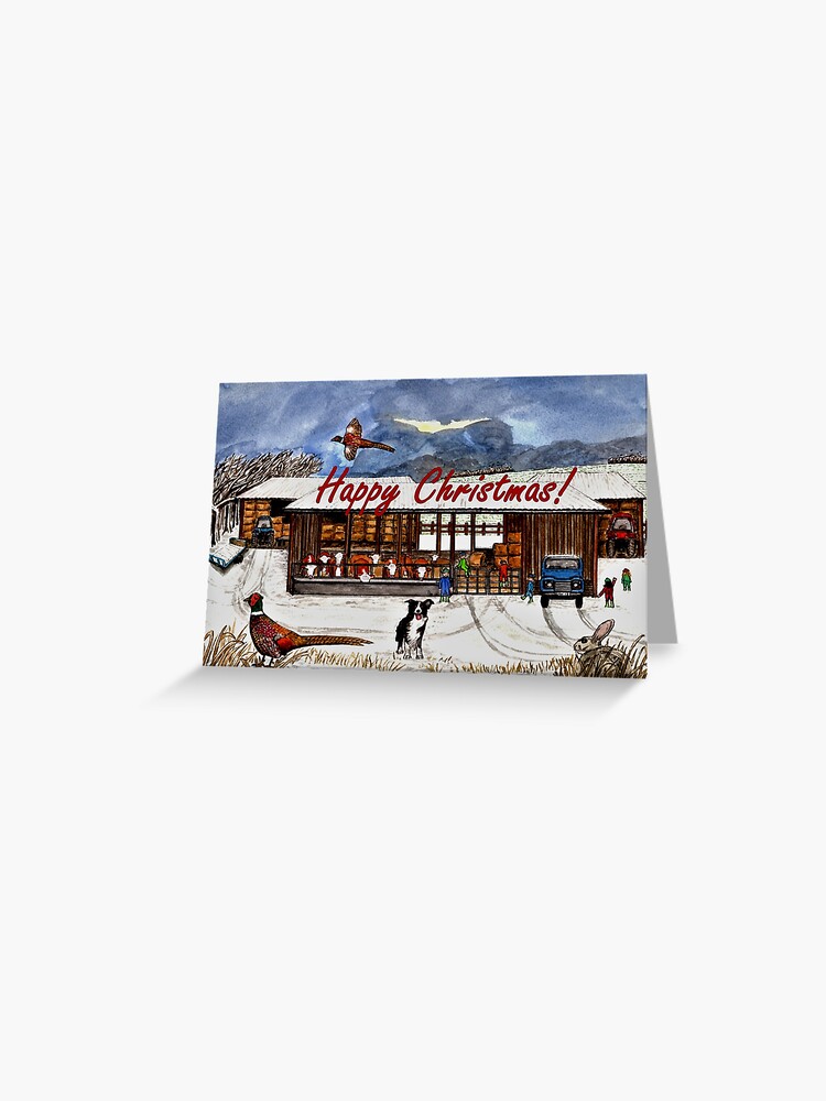 Thumbnail 1 of 2, Greeting Card, Winter Life Christmas Card designed and sold by EuniceWilkie.