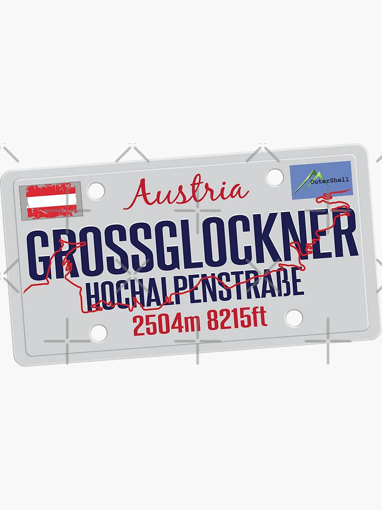 Grossglockner Pass Austria Sticker & T-Shirt | Sticker