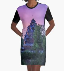 Delightful Russian evening Graphic T-Shirt Dress