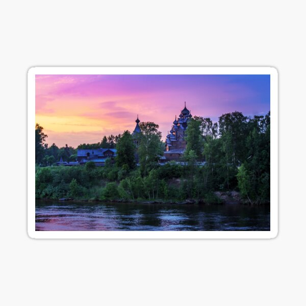 Delightful Russian evening Sticker