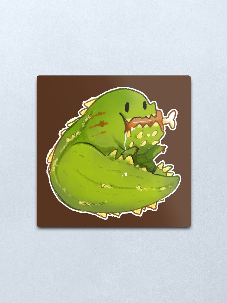 Monster Hunter Chibi Jho Deviljho Metal Print By Linkitty Redbubble