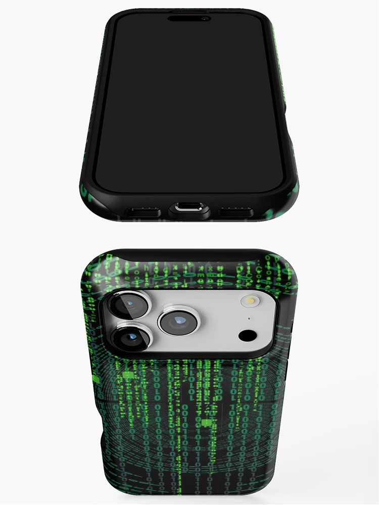 Thumbnail 3 of 4, iPhone Case, Matrix code designed and sold by Dator.