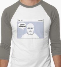 "Op" Ed Comic strip - Lactose Men's Baseball ¾ T-Shirt