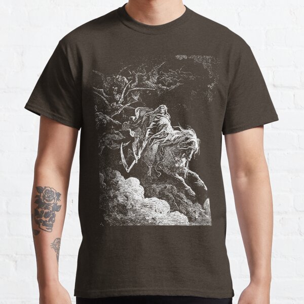 Death on the Pale Horse, Gustave Dore, 1865, Revelations, Seven Seals. Classic T-Shirt