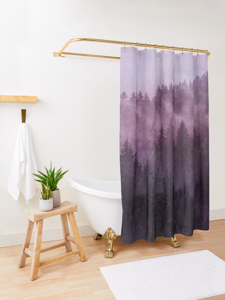 Alternate view of Excuse Me, I'm Lost // Laid Back Edit Shower Curtain