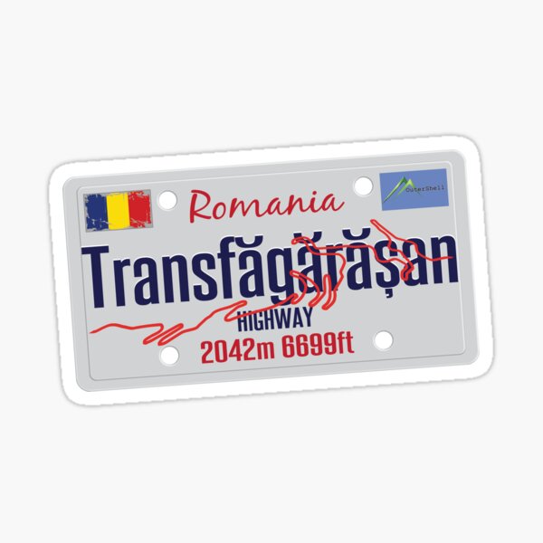 Adesivi targa bandiera romania flag sticker license plate auto