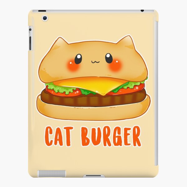 Cat Burger Kawaii Kitty Fastfood Ipad Case Skin By Linkitty Redbubble