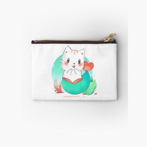 Aperçu de l'œuvre Chat sirène - chibi kawaii créée et vendue par linkitty.