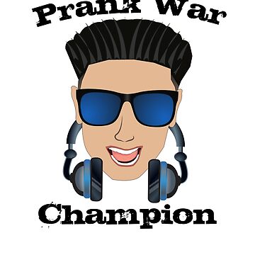 Vorschaubild zum Design DJ Pauly D Prank War Champion Aufkleber und T-Shirts Pauly D von Jersey Shore von TeagoShirts