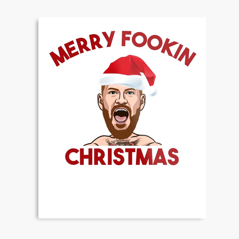 Merry Fookin Christmas with Conor McGregor in a Santa Claus Hat for the  Holidays