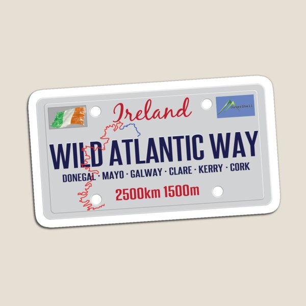 Item preview, Wild Atlantic Way Ireland Sticker & T-Shirt designed and sold by OuterShellUK.