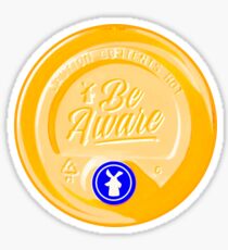 Yellow lid Dutch bros coffee be aware Sticker