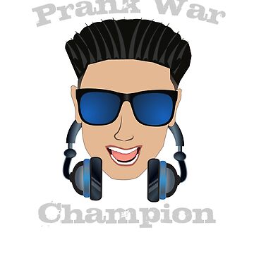 Vorschaubild zum Design Lustige DJ Pauly D Aufkleber und T-Shirt aus Jersey Shore der Streich War Champion von TeagoShirts