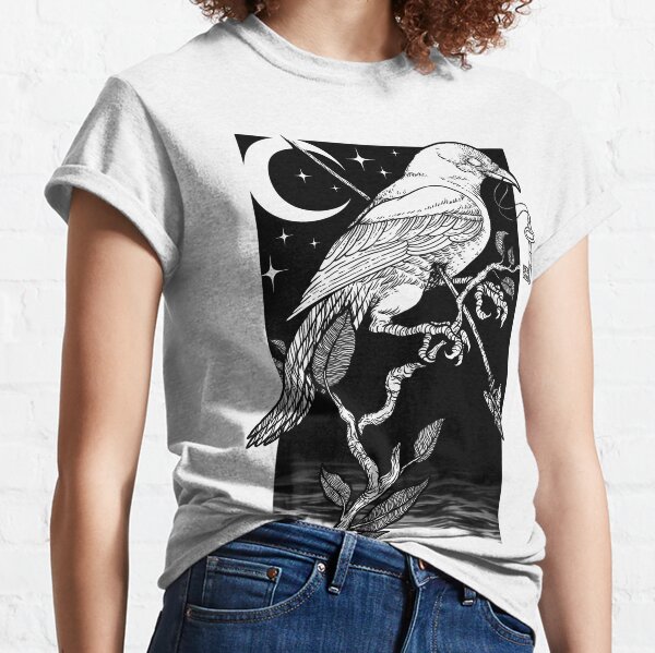 White Ravens University Logo (Version 2 - White Logo with White Raven for  dark backgrounds) Essential T-Shirt for Sale by Margherita Scialla