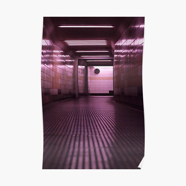Underpass in Pink and Purple Poster