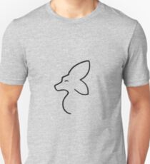 Papillon Butterfly Silhouette Unisex T-Shirt