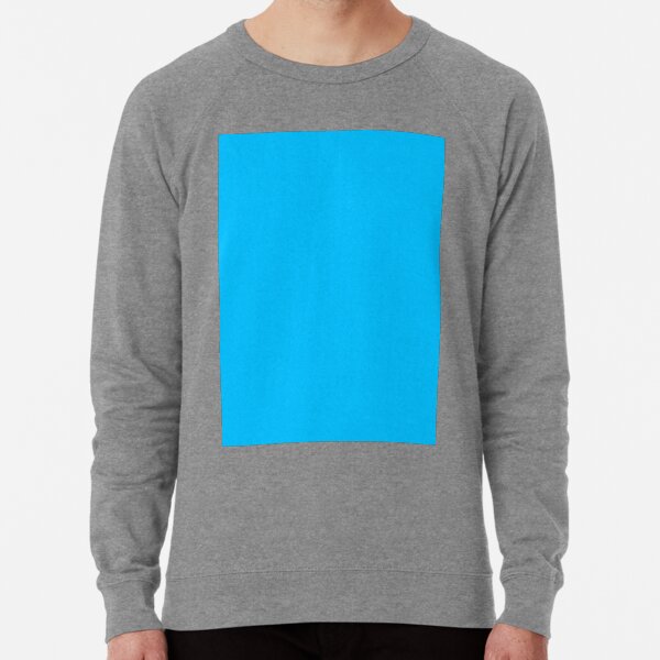 plain light blue sweatshirt