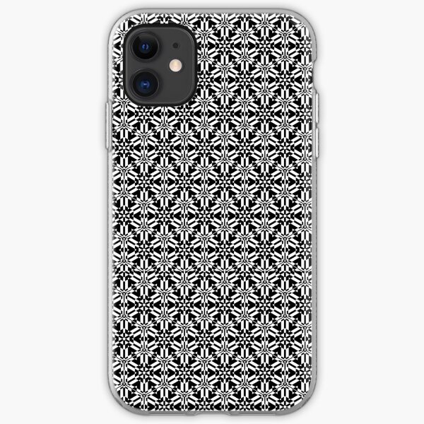 Beautiful Black and White Pattern iPhone Soft Case