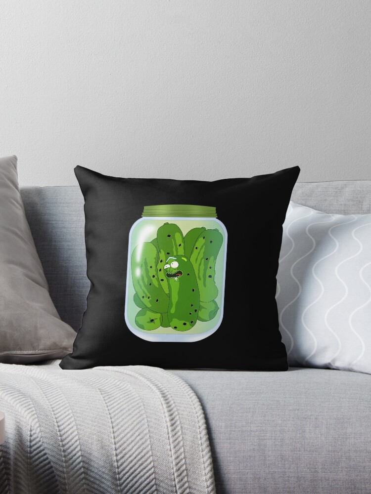 life size pickle rick pillow