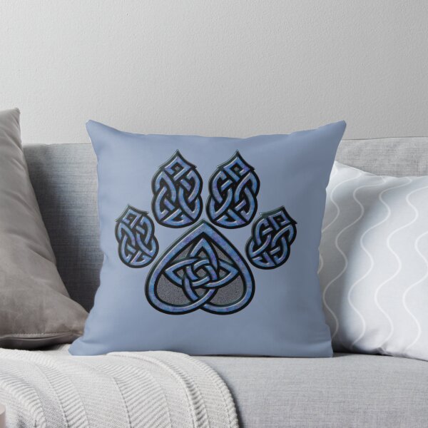 Item preview, Celtic Knot Pawprint - Blue designed and sold by Crafty As A Coyote.