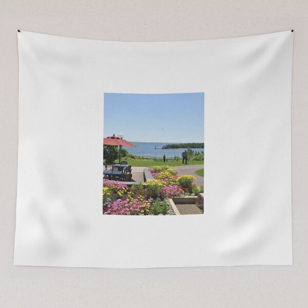 Item preview, Beautiful Gardens overlooking Lake & Lighthouse designed and sold by 2CrabbySisters.