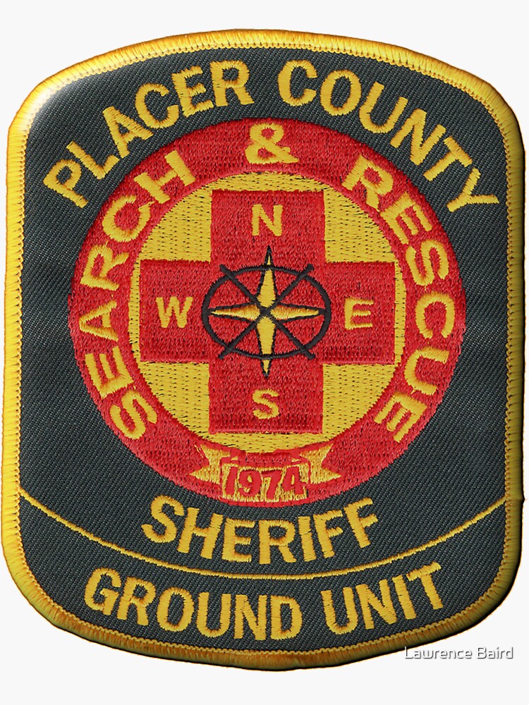 "Placer County Search and Rescue" Sticker by lawrencebaird Redbubble